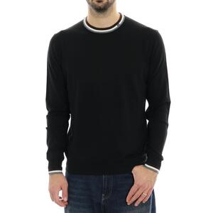 MAGLIA CONTRASTI NERO